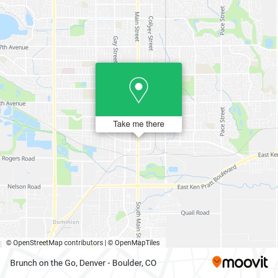 Brunch on the Go map