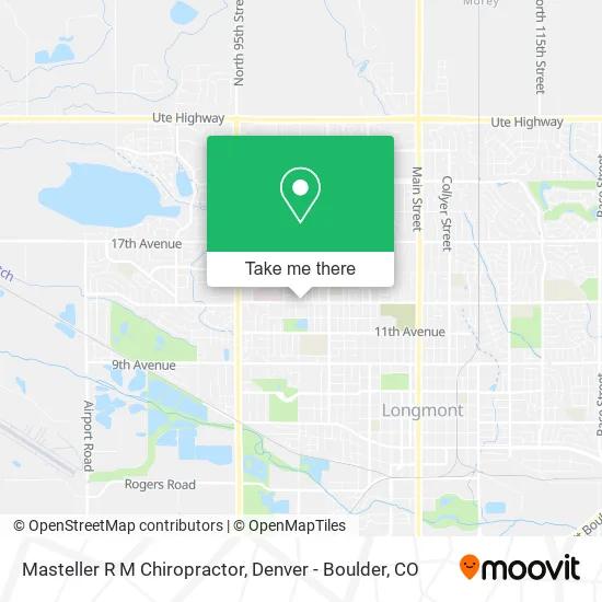 Masteller R M Chiropractor map