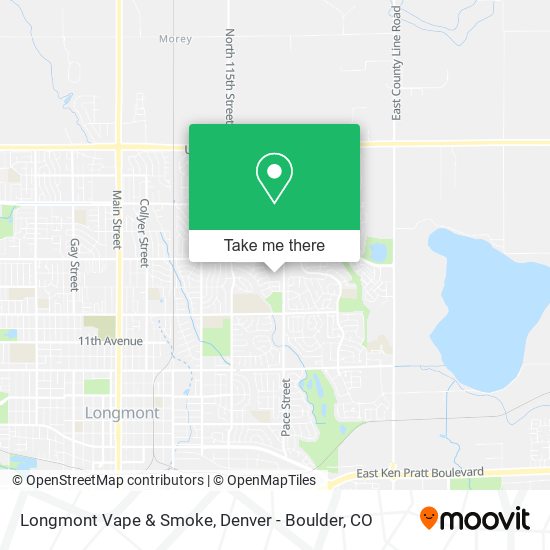 Longmont Vape & Smoke map