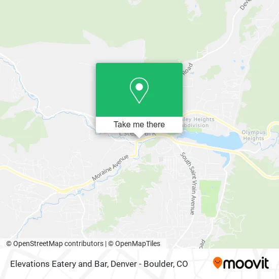 Elevations Eatery and Bar map