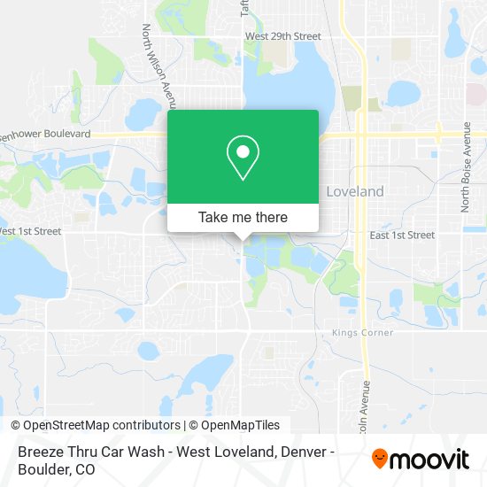 Breeze Thru Car Wash - West Loveland map