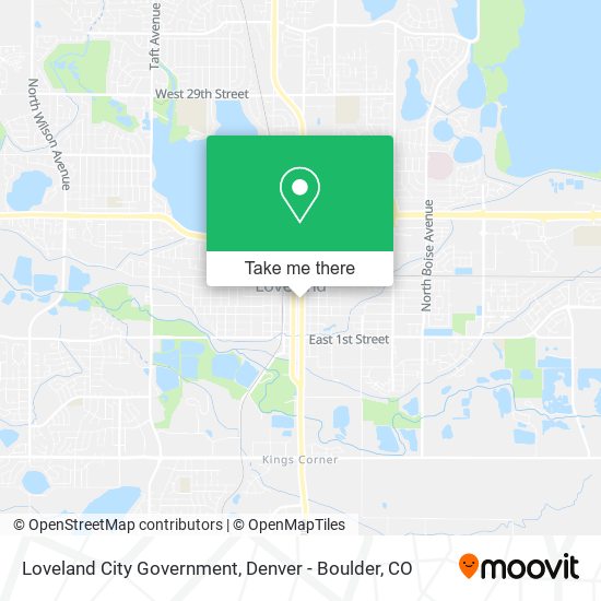 Loveland City Government map