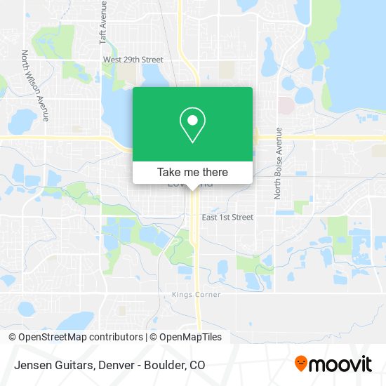 Jensen Guitars map