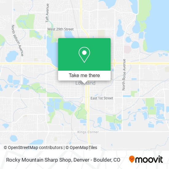Mapa de Rocky Mountain Sharp Shop