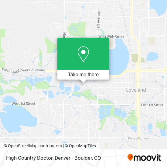 High Country Doctor map