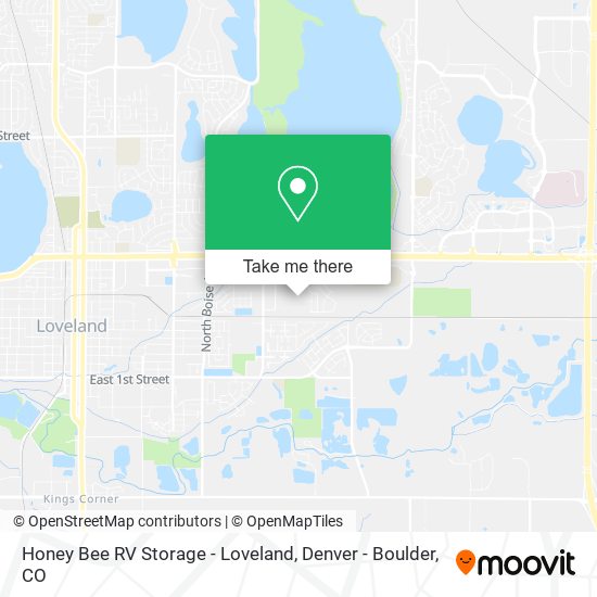 Mapa de Honey Bee RV Storage - Loveland