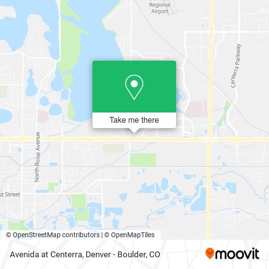 Avenida at Centerra map