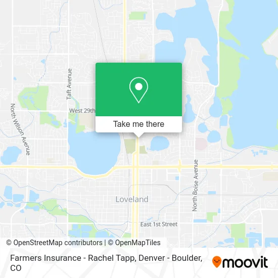 Farmers Insurance - Rachel Tapp map