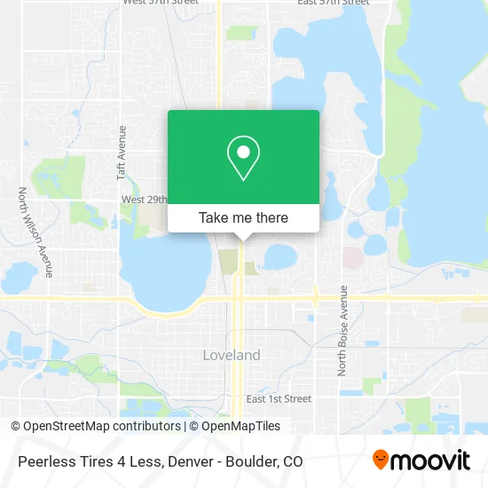 Peerless Tires 4 Less map