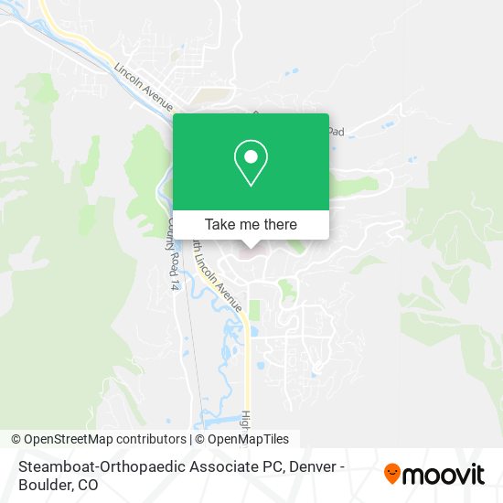Mapa de Steamboat-Orthopaedic Associate PC