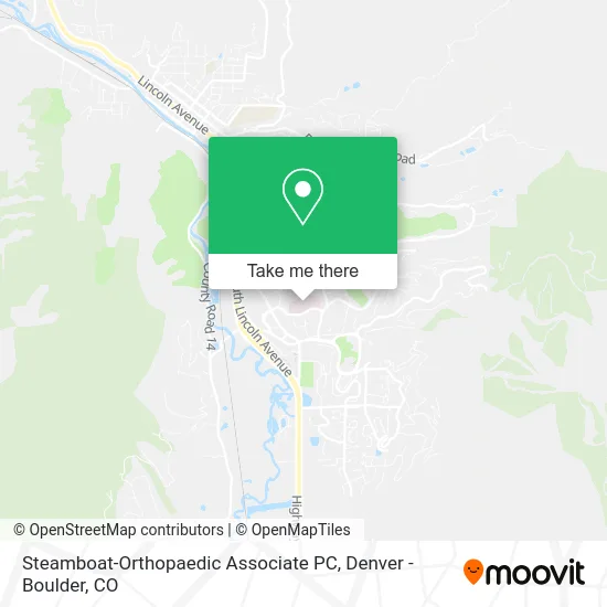Steamboat-Orthopaedic Associate PC map