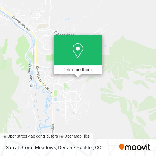 Spa at Storm Meadows map