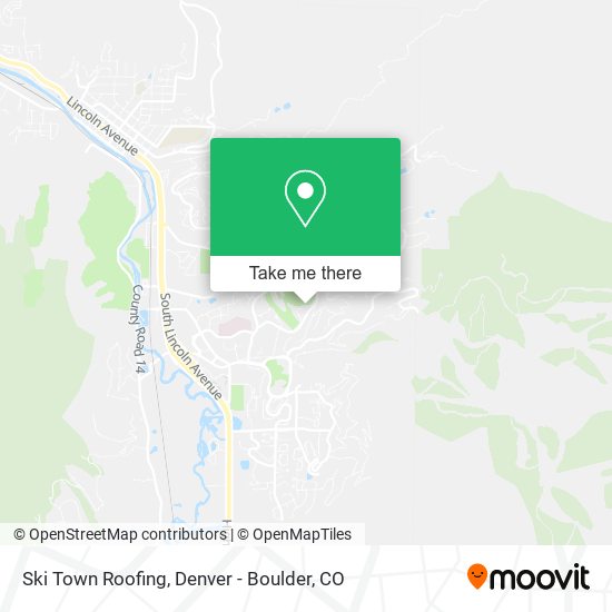 Ski Town Roofing map