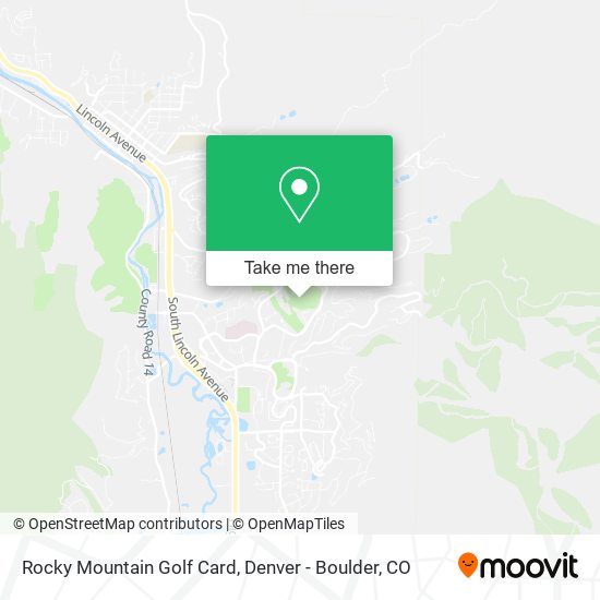 Mapa de Rocky Mountain Golf Card