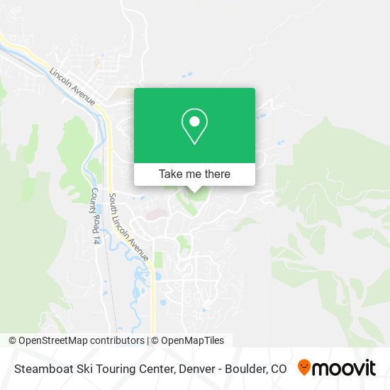 Steamboat Ski Touring Center map