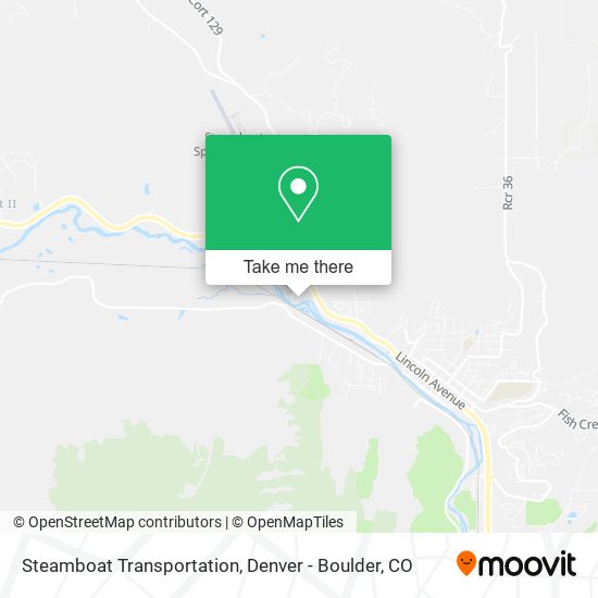 Mapa de Steamboat Transportation