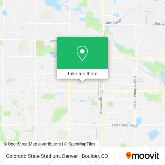 Colorado State Stadium map