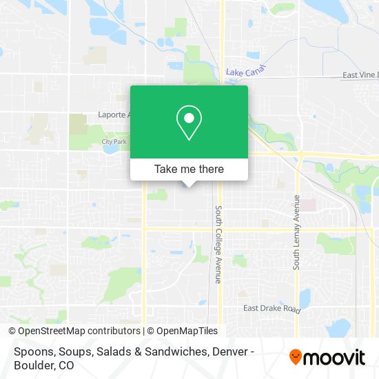 Mapa de Spoons, Soups, Salads & Sandwiches