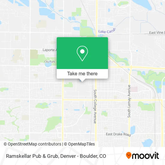 Ramskellar Pub & Grub map
