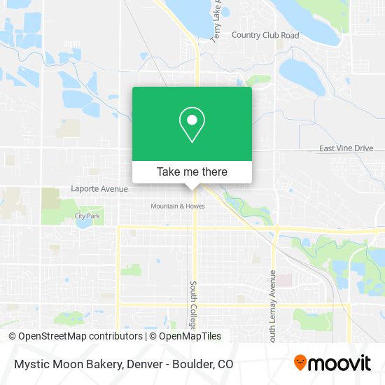 Mystic Moon Bakery map