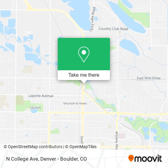N College Ave map