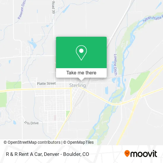R & R Rent A Car map