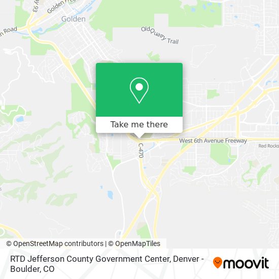 Mapa de RTD Jefferson County Government Center