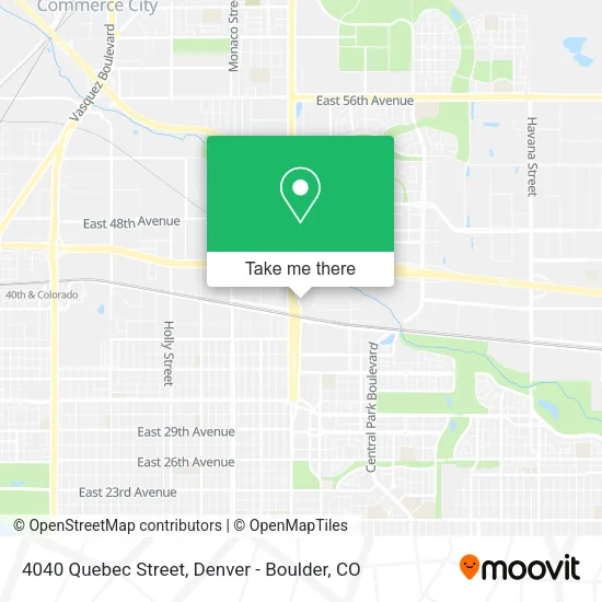 4040 Quebec Street map