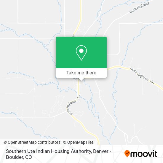 Southern Ute Indian Housing Authority map