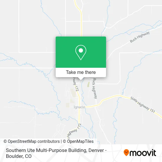 Southern Ute Multi-Purpose Building map