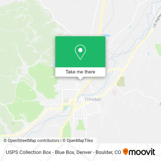USPS Collection Box - Blue Box map