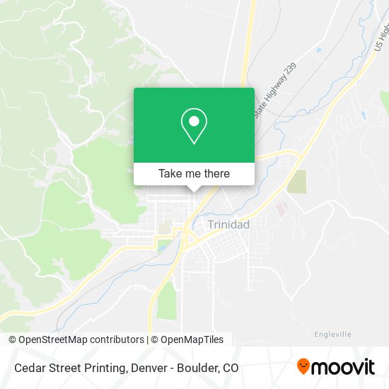 Mapa de Cedar Street Printing
