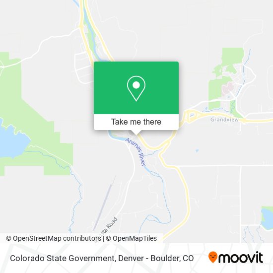 Colorado State Government map