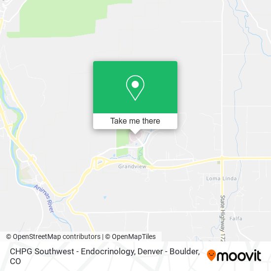 CHPG Southwest - Endocrinology map