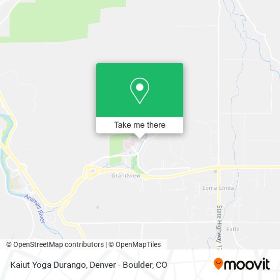 Kaiut Yoga Durango map