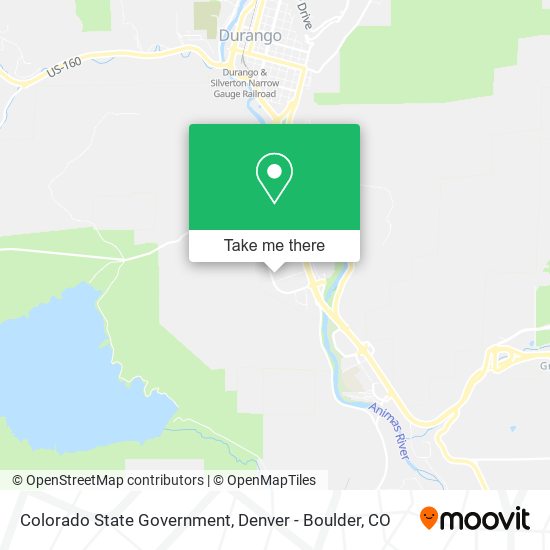 Colorado State Government map