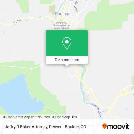 Jeffry R Baker Attorney map