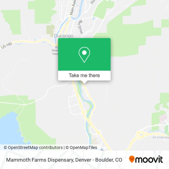 Mammoth Farms Dispensary map