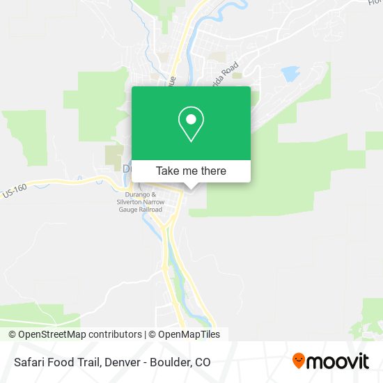 Safari Food Trail map