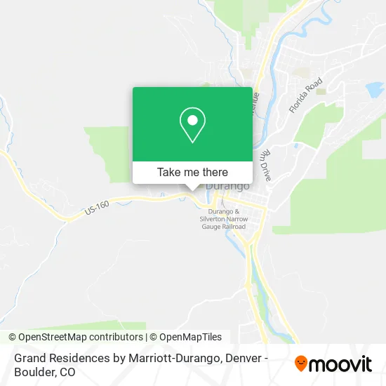 Grand Residences by Marriott-Durango map