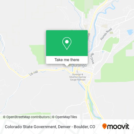 Colorado State Government map