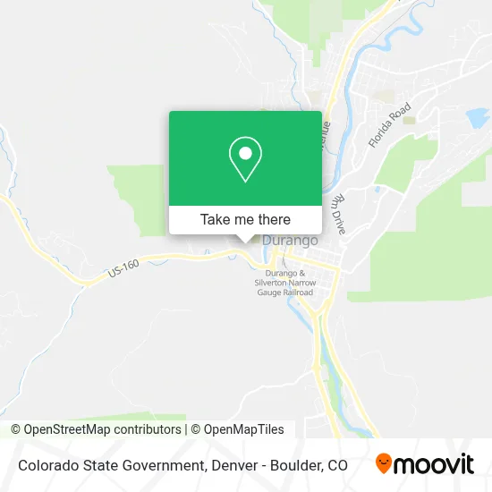 Colorado State Government map