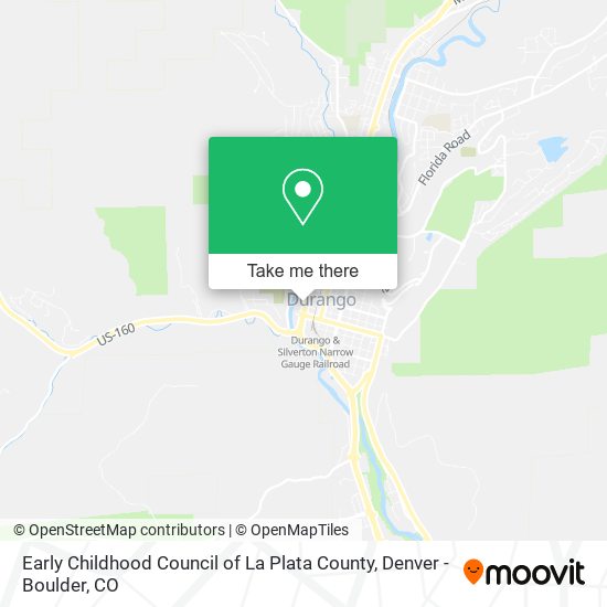 Mapa de Early Childhood Council of La Plata County