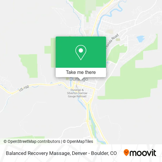 Balanced Recovery Massage map