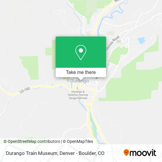 Durango Train Museum map
