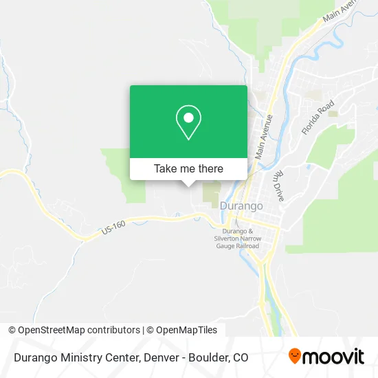 Durango Ministry Center map