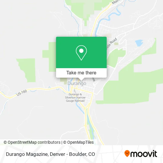 Durango Magazine map