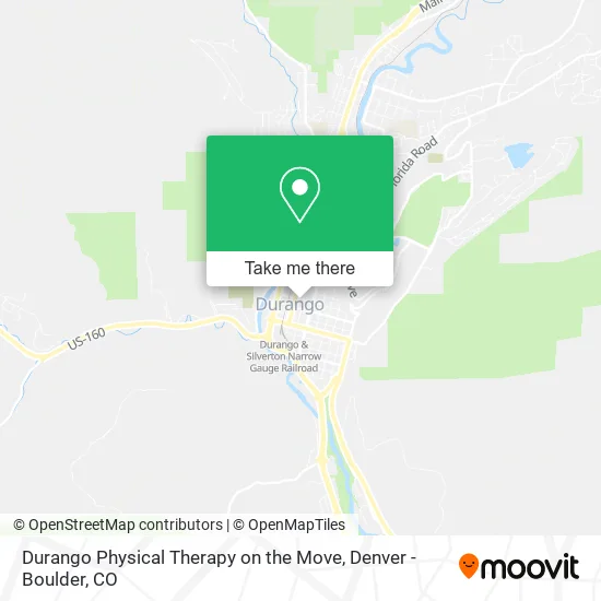 Durango Physical Therapy on the Move map