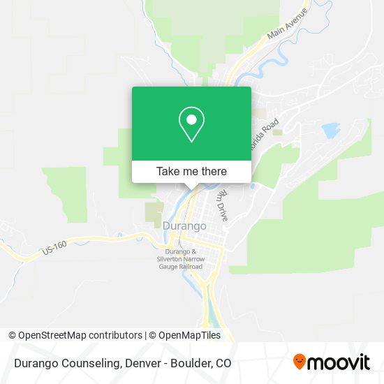 Durango Counseling map