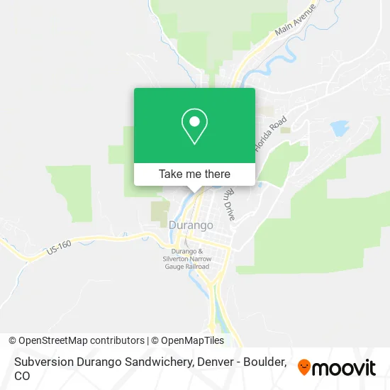 Subversion Durango Sandwichery map